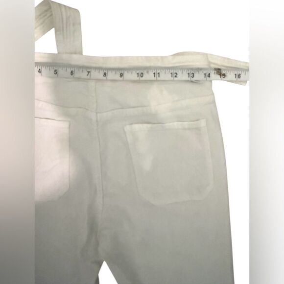 Mother The Tie Patch Looker Ivory Belt Jeans Denim - Picture 7 of 8